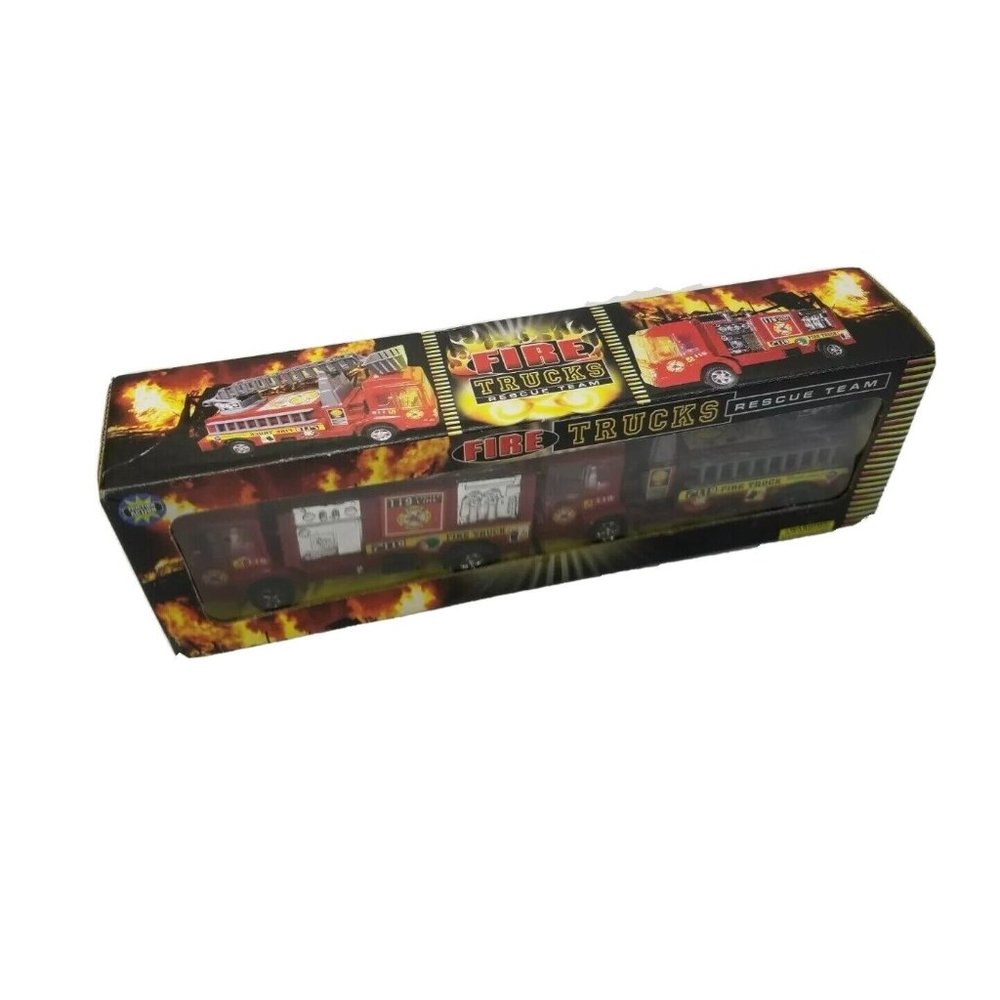 Fire Trucks Rescue Team Toy Red Ladder Vehicle A1